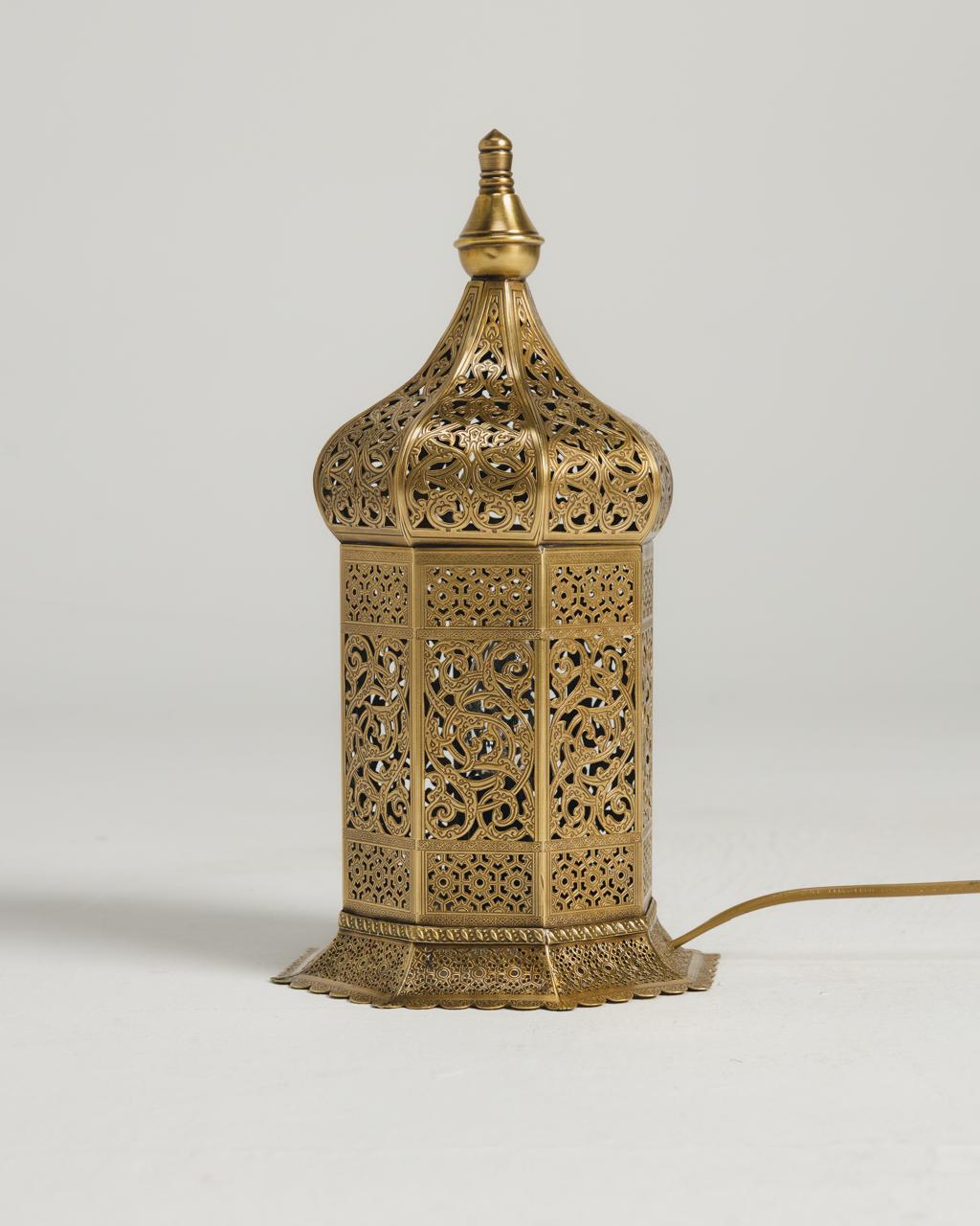 Zinchographed Engraved Lantern Small