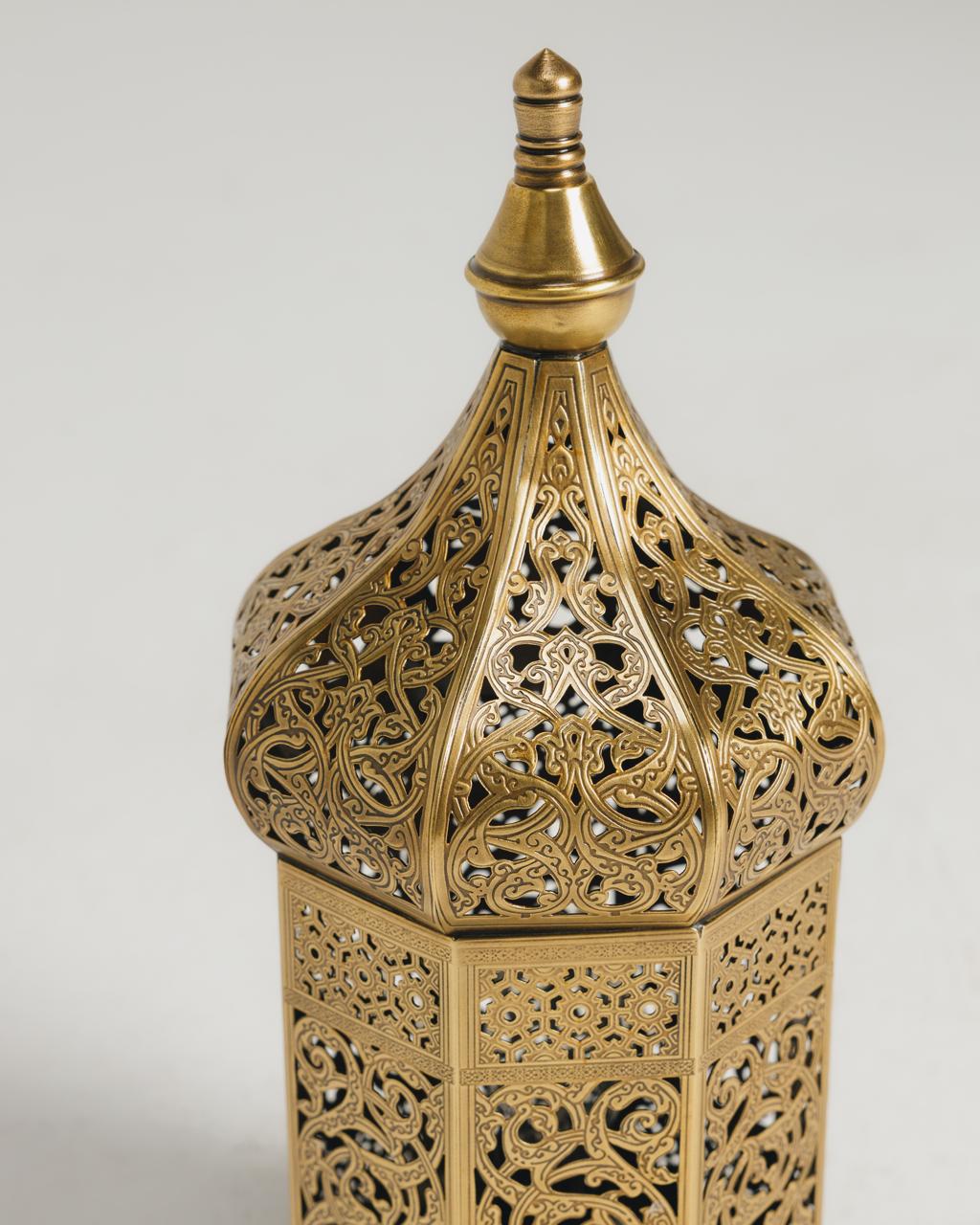 Zinchographed Engraved Lantern Small