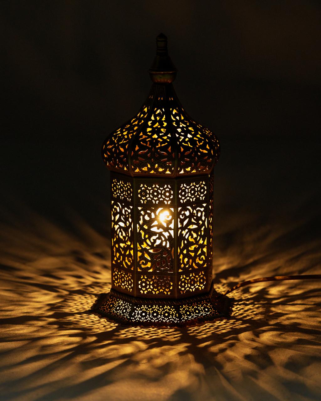 Zinchographed Engraved Lantern Small